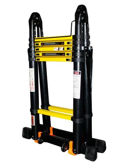 Драбина універсальна телескопічна GTM KME3042B 2x5 алюмінієва, 4200 мм (39420) | Зображення 1