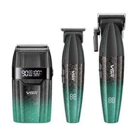 VGR V-640 S3 — профессиональный набор для стрижки 3 в 1 с мощным аккумулятором и LED-дисплеем