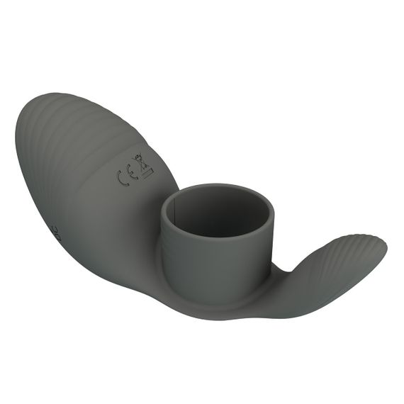 Ерекційне віброкільце PRETTY LOVE Master Ring, сіре, 11 х 4.5 см Sex Aura | Зображення 5