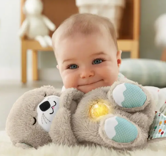 Плюшева іграшка - нічник Видрочка Soothe Snuggle Otter · Іграшка для дитини Казкові сни з музикою, підсвічуванням, диханням | Зображення 2