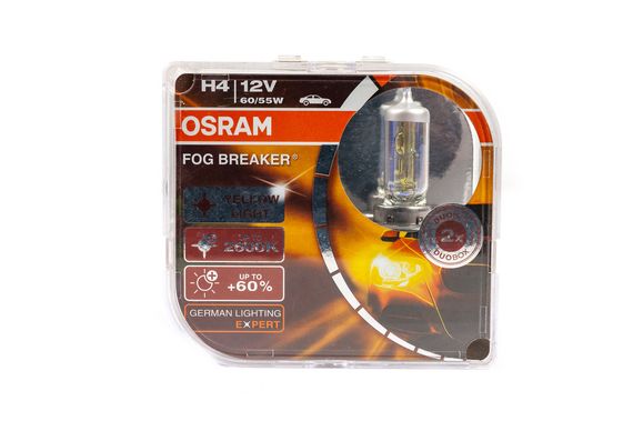 Лампы головного света Osram H4 60/55W Fog Breaker 62193FBR (2 шт)