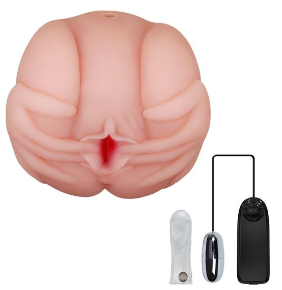 Мастурбатор вагіна і анус з вібрацією BAILE - French lady, Vibration Heating function, BM-009022 Sex Aura | Зображення 2