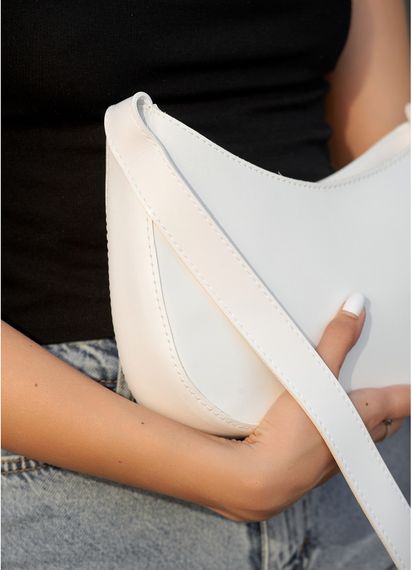 Сумка жіноча Sambag Leoma KOR Біла 29 х 7 х 16 см (53090008) | Зображення 5