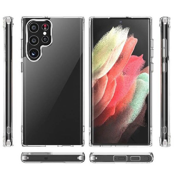 Чехол TPU+PC Clear 2.0 mm metal buttons для Samsung Galaxy S23 Ultra | Зображення 2