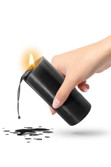 БДСМ-свічка Fetish Tentation SM Low Temperature Candle Чорна 10 см | Зображення 1