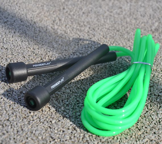 Скакалка PowerPlay 4201 Basic Jump Rope Зелена (2,8m.) | Зображення 4