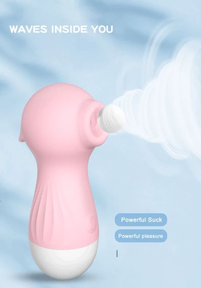 Вакуумний стимулятор "Sexy Seahorse", 10 режимів, колір рожевий Sex Aura | Зображення 4