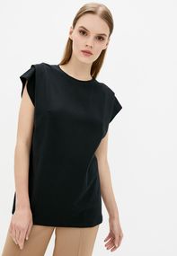 Жіноча футболка з коротким рукавом чорна, XS
