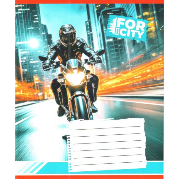 Тетрадь ученическая "Ночным городом" 018-530032K-1 в клеточку, 18 листов (959053)