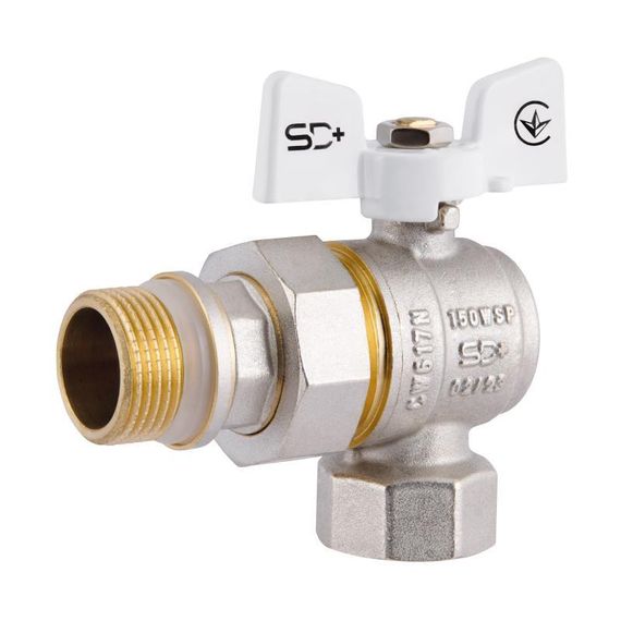 Кран Американка Thermo Alliance Standart з антипротічкою кутовий 3/4 PN40 конус SD901NW20PN40