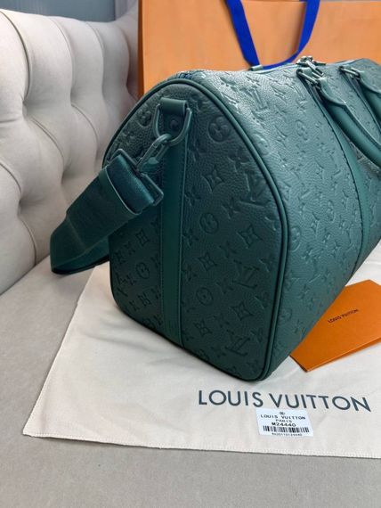 Дорожня сумка Louis Vuitton Keepall Borneo Green зелена 50cm  c876 | Зображення 3