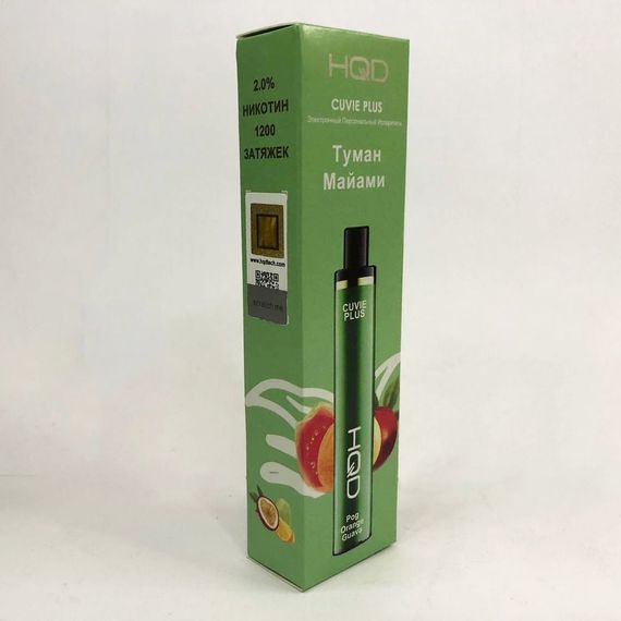 Одноразовая pod-система HQD Cuvie PLUS 1200 puffs. Туманы Майами | Зображення 4