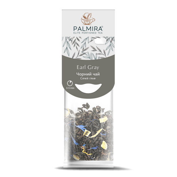 Черный чай с бергамотом Palmira "Серый Граф" (Earl Gray) - 10 шт.