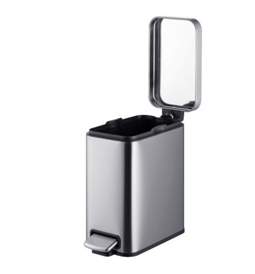 Відро для сміття Mixxus Premium Quadro-TC0105 SS Color з плавним закриттям, прямокутне, 5 л, нержавійка (MI7062) | Зображення 3