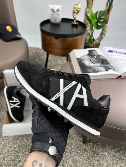 Чоловічі кросівки Exchange AX Black White замша , текстиль , В'єтнам 43 27,5 | Зображення 2