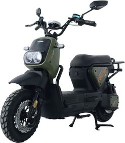 Электроскутер Crosser CR-4 PRO 1200W, LiFePO4 76.8V 30Ah, до 25 км/ч, дисковые тормоза, бескамерные шины Зеленый