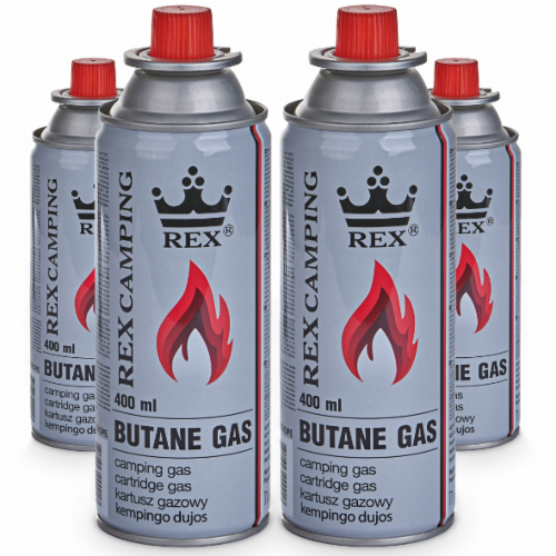Газ до портативних газових пристроїв Rex Camping 400 мл / 220 г (UA-01)