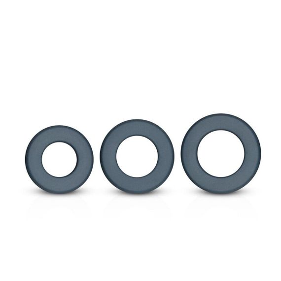 Набор эрекционных колец Boners 3-Piece Hefty Cock Ring Set, диаметр 3,2 см, 3,8 см и 4,5 см sexstyle | Зображення 3