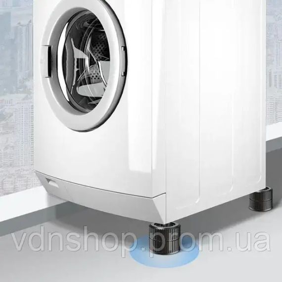 Підставки під пральну машину антивібраційні для холодильника та інших меблів 4 шт. 7,5 х3, 5х6 см | Зображення 2