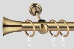 Карниз для штор металевий, однорядний 19 мм (Принц) 240 див.