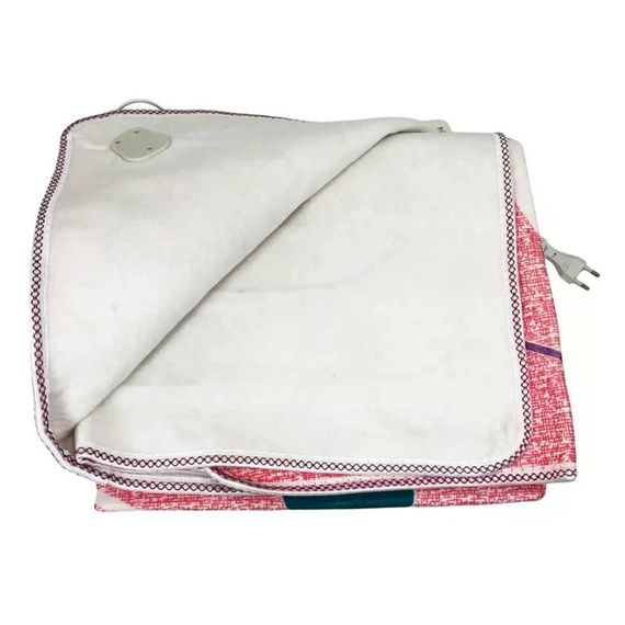 Электропростынь Electric Blanket 7421 150×170 см с 2 режимами подогрева, розовая с сердечками | Зображення 2