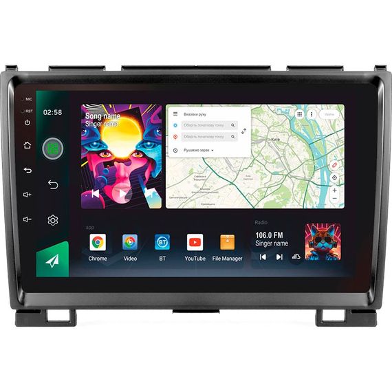 Штатна магнітола Sigma PRO 98128 2K 8+128 Gb GREAT WALL Haval H3 H5 2011-2016 9"