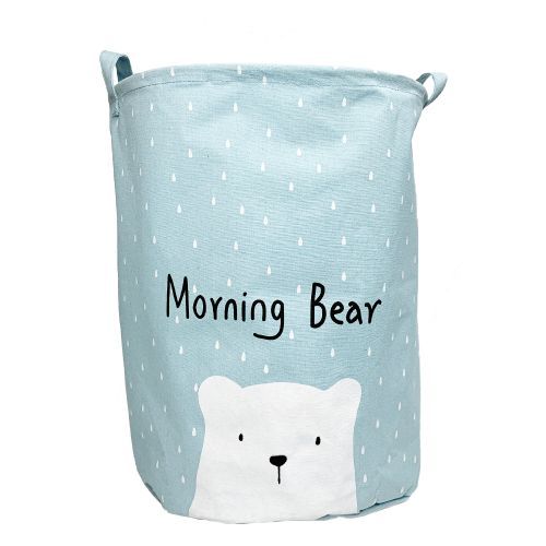 Корзина для игрушек и белья "Hello my bear" (голубой)