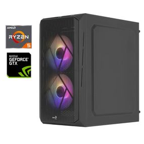 Ігровий ПК AeroСool CS-107-A-BK-v2 Tower / AMD Ryzen 5 5500 (6 (12) ядер по 3.6 - 4.2 GHz) / 16 GB DDR4 / 480 GB SSD / nVidia GeForce GTX 1660 Super, 6 GB GDDR6, 192-bit / 600W б/в