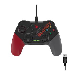 Дротовий геймпад Bloody GP30 (Sports Red), чорно-червоний