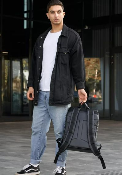 Чоловічий рюкзак Sambag Loft Zard чорний 46 х 28 х 13 см (22618001m) | Зображення 1