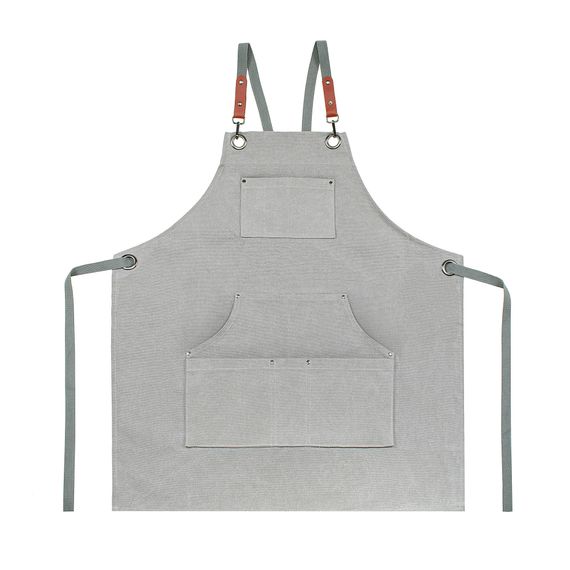 Фартух Home Line 64871 Китай 68x80  Бавовна, Поліестер Сірий