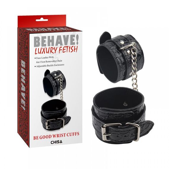 Наручники Behave! Luxury Fetish Be Good Wrist Cuffs Chisa | Зображення 1