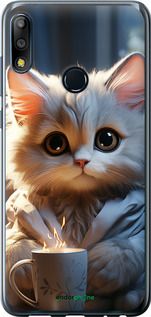 Чохол на Asus Zenfone Max Pro M2 ZB631KL Білий кіт "5646u-1641-2448"