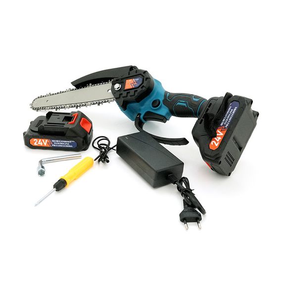 Акумуляторна ланцюгова пилка Chain Saw 8*, 24V, зарядне+ 2 аккумулятори, Вох | Зображення 4