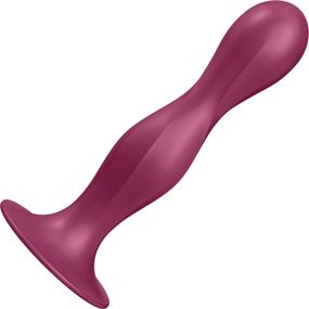 Дилдо Satisfyer Double Ball-R Red, унісекс, рухомі кульки всередині, на присосці Sex Aura