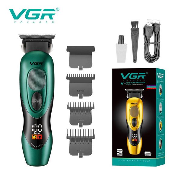 Професійний тример з набором насадок VGR, Акумуляторна машинка-тример для стрижки волосся DE-42 | Зображення 7