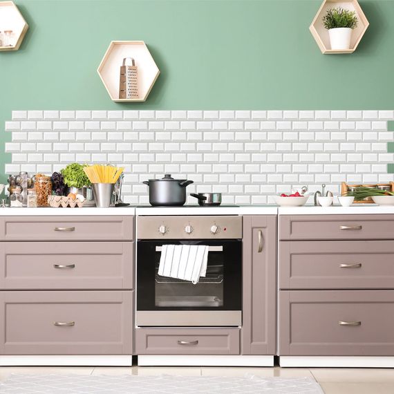 Декоративна ПВХ плитка на самоклейці цегла 300х300х5мм, ціна за 1 шт. (СПП-501) SW-00000665 | Зображення 7