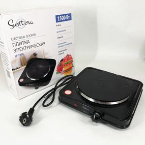 Плита электрическая Suntera SP-1930, плита бытовая, плита домашняя. Цвет: черный