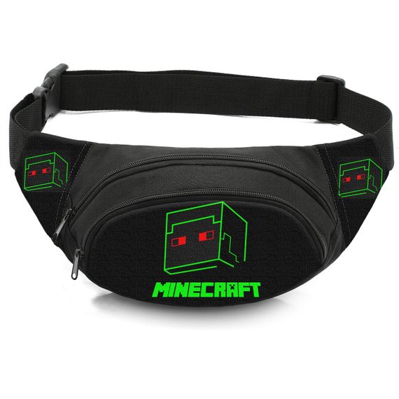 Сумка-бананка детская с принтом Minecraft поясная сумка для мальчика (4528)
