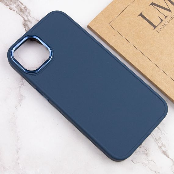 TPU чохол Bonbon Metal Style для Apple iPhone 14 (6.1") Синій / Cosmos blue | Зображення 3