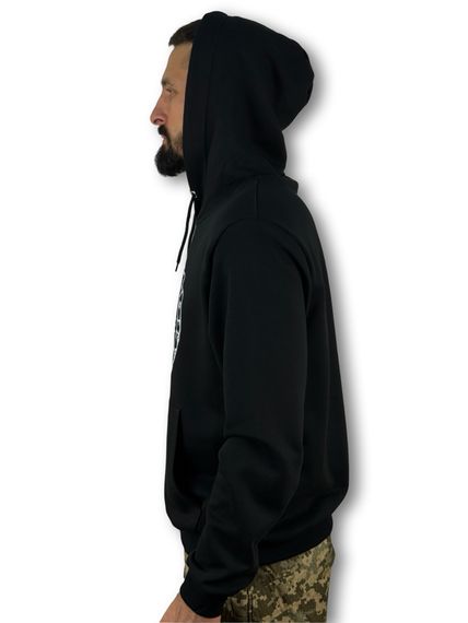 Чорна ХУДІ з принтом AGYSHJALM 2 Розмір L | Зображення 6