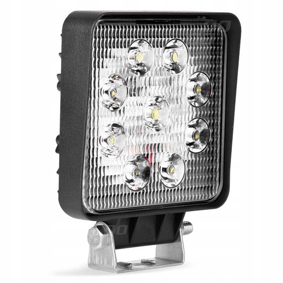 Светодиодная фара AllLight 06type 27W 9chip EPISTAR spot  9-30V (тонкий радиатор)