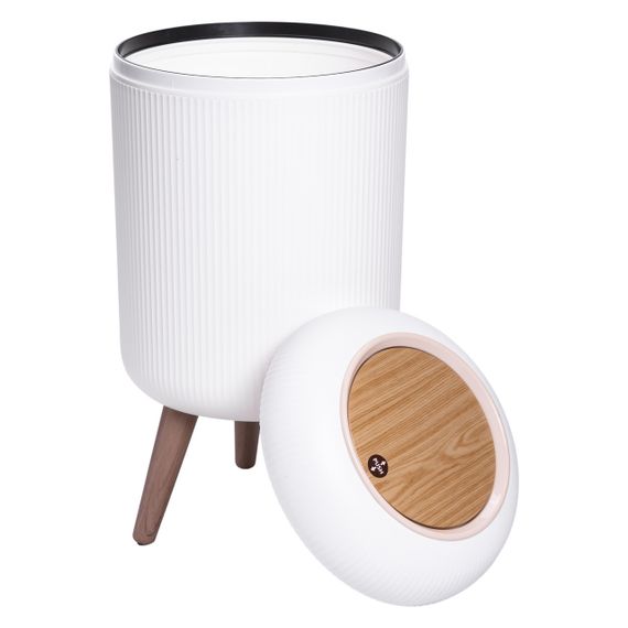 Відро для сміття з клік-кришкою на ніжках 10 літрів відро для сміття на кухню, в спальню і для офісу HP-45-14 | Зображення 5