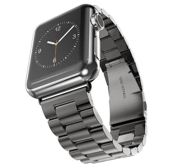 Металевий ремінець Primo Steel годинника Apple Watch 38mm / 40mm / 41mm - Black | Зображення 2