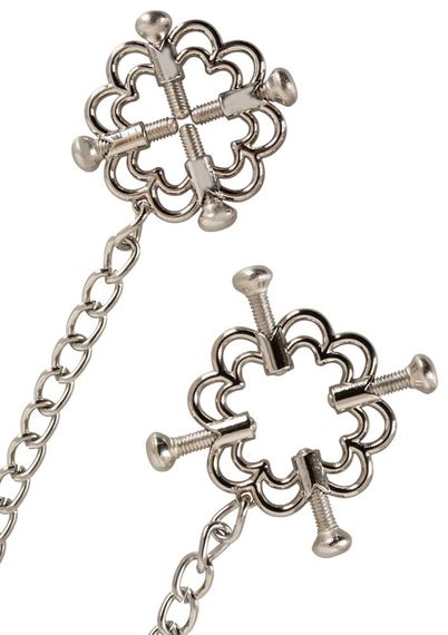 Затискачі для сосків Bad Kitty Nipple Jewellery Сріблясті One Size | Зображення 1