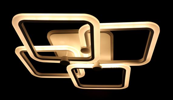 Люстра світлодіодна стельова LED світильник для квартири на стелю лед з пультом 25755 Білий 10х56х65 см. | Зображення 2