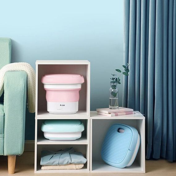 Складная стиральная машина MAXTOP silicon washing machine. Цвет: розовый | Зображення 4