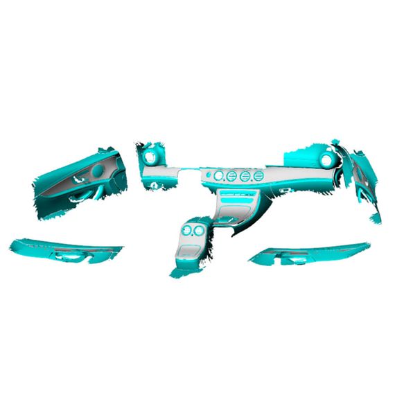 Накладки на панель (Карбон) для Mercedes E-сlass W213 2016-2023 рр | Зображення 1