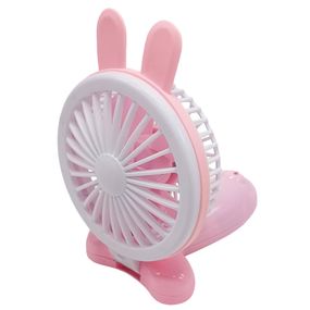 Вентилятор ручной портативный "Зайчик" VNTR-002-3  Розовый