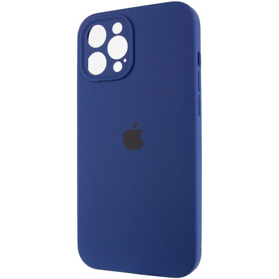 Чохол Silicone Case Full Camera Protective (AA) для Apple iPhone 12 Pro (6.1") Синій / Deep navy | Зображення 2